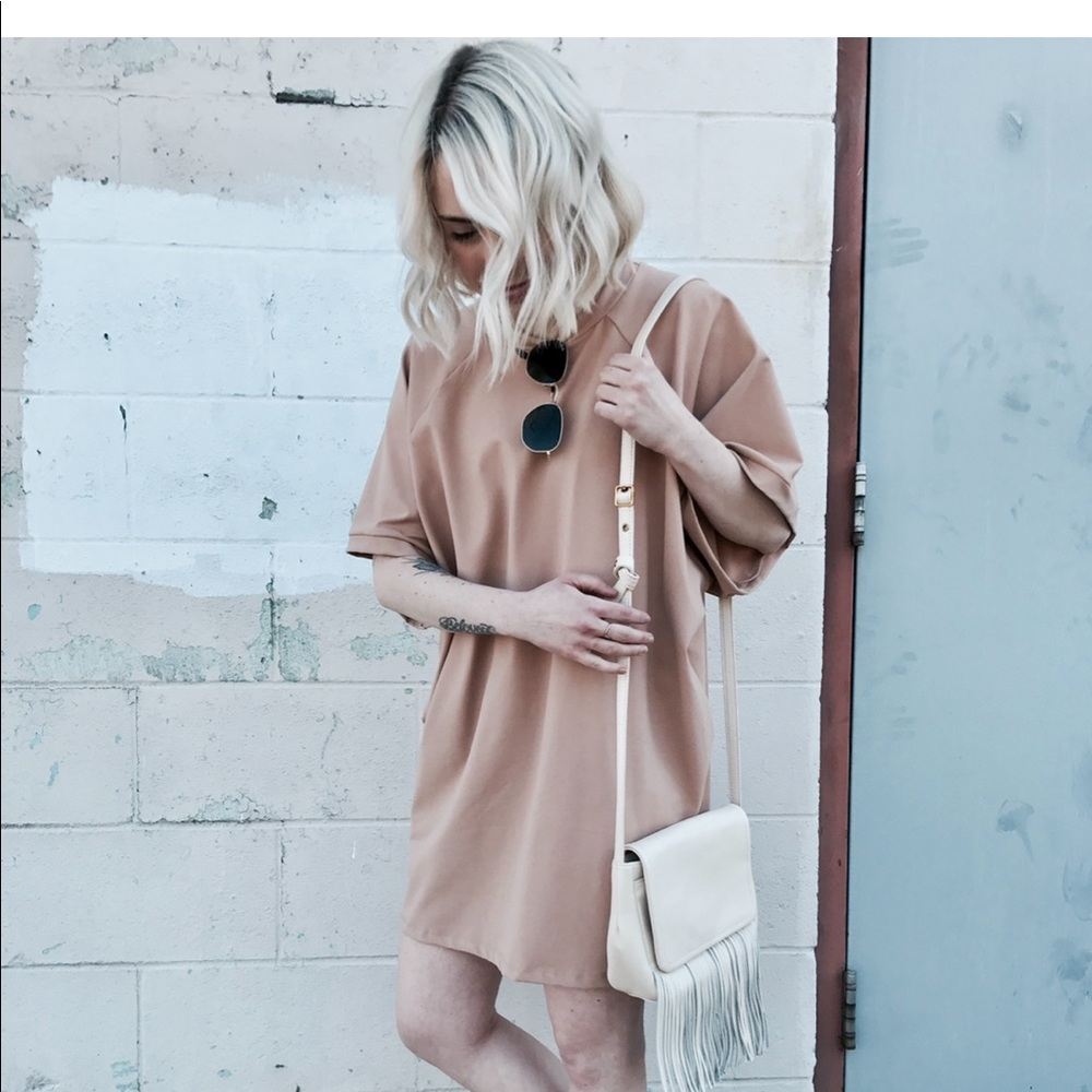 Blush oversized dress